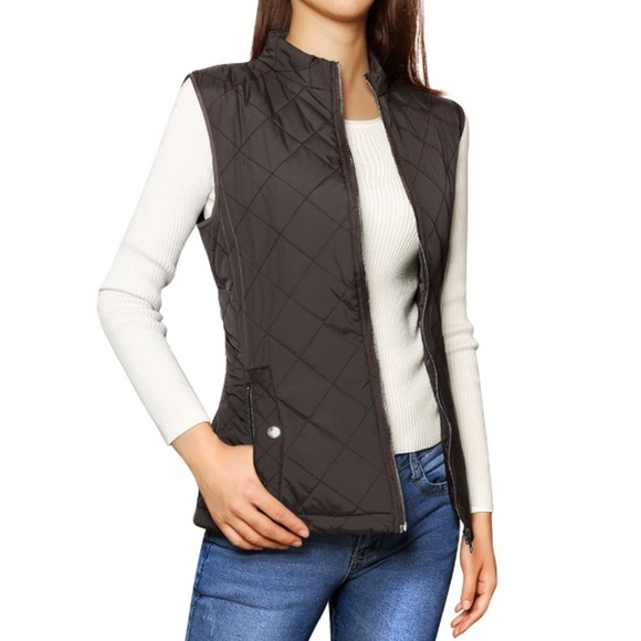 NWT Fall Quilted Vest🍂🍂🍂 Black, Burgundy and green. - Picture 1 of 4
